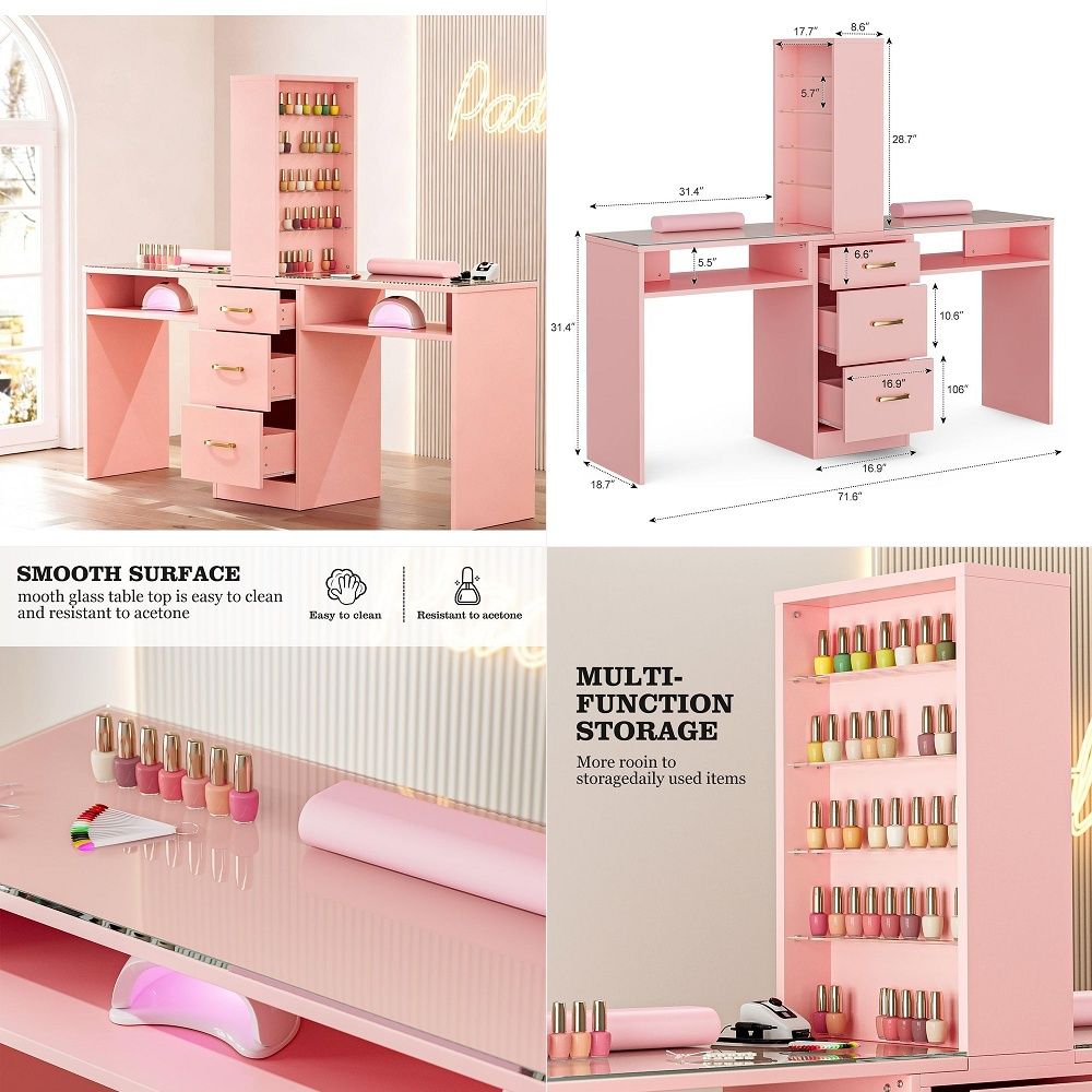 W Spa & Wellness - Manicure Table for Nail Tech with