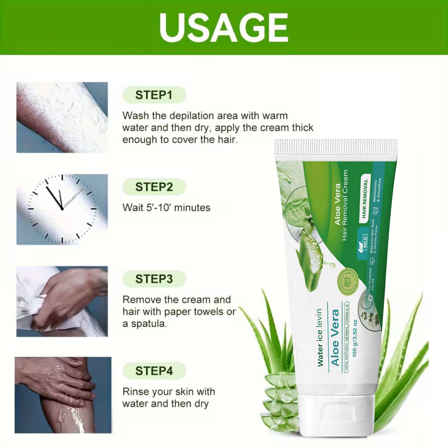 Aloe Vera Hair Removal Cream f – Hair Removal Cream Bewertung und Preis