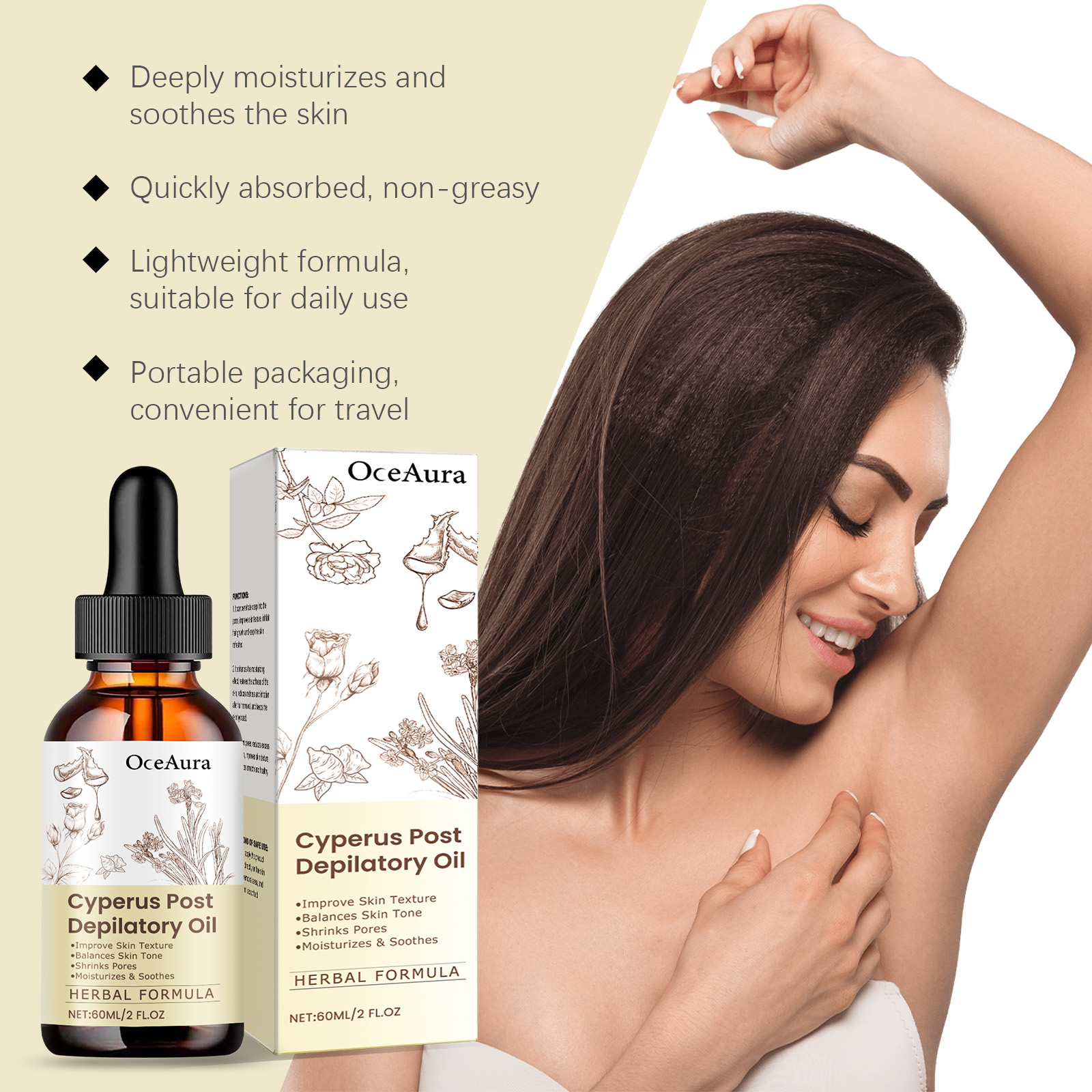 OceAura Cyperus Rotundus Oil f – Hair Removal Cream Bewertung und Preis