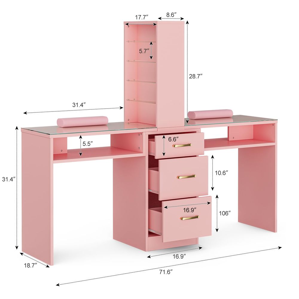 Manicure Table for Nail Tech w – W Spa & Wellness Bewertung und Preis
