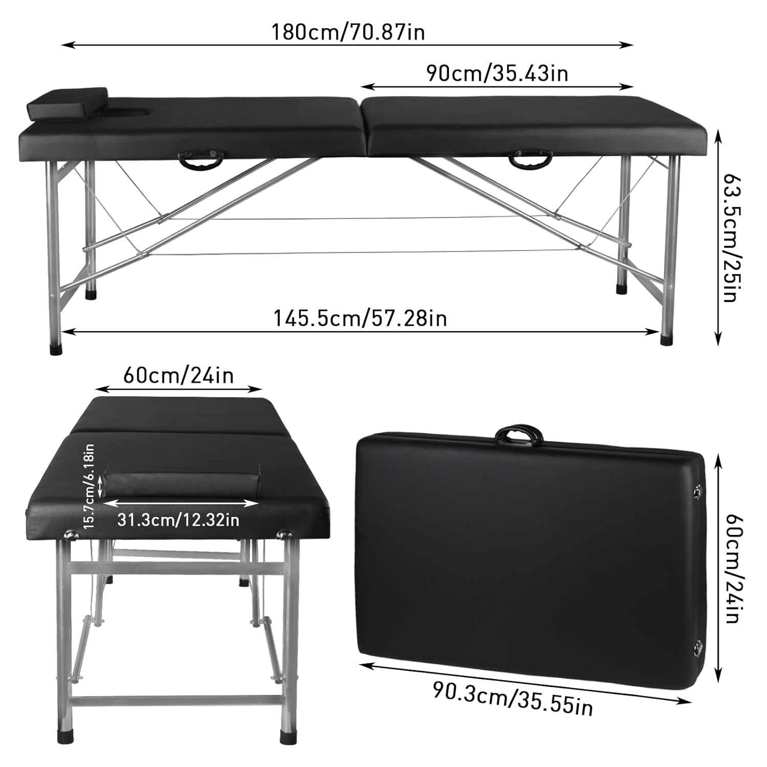 Portable Folding Massage Table – W Spa & Wellness Bewertung und Preis