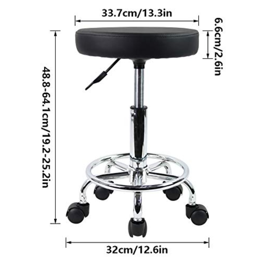 PU Leather Round Rolling Stool – Spa & Wellness Hotel Diamond Ustroń Bewertung und Preis